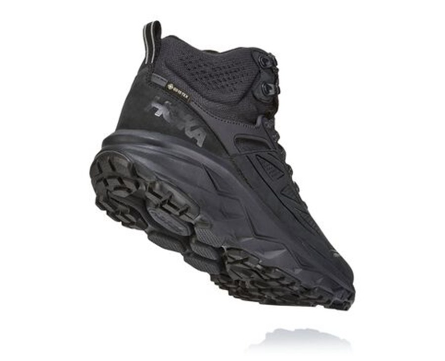 Hoka One One Turisticke Topanky Panske Čierne - Challenger Mid GORE-TEX - 54739-ALPN